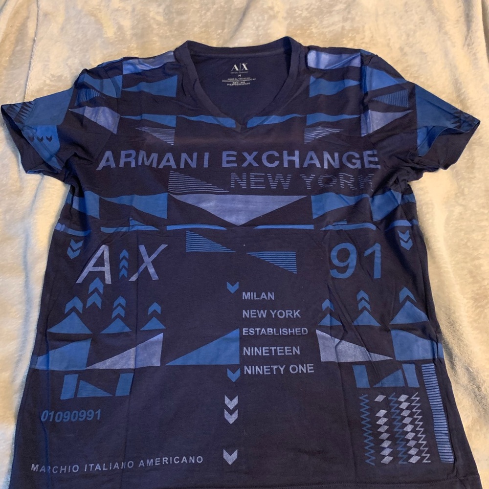 Armani Exchange Men’s Navy Graphic Tee
